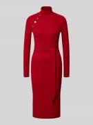 Lauren Ralph Lauren Midikleid mit Bindegürtel Modell 'VAHANT' in Rot, ...