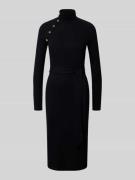 Lauren Ralph Lauren Midikleid mit Bindegürtel Modell 'VAHANT' in Black...