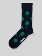 Happy Socks Socken mit geripptem Abschluss in Dunkelblau, Größe 41-46