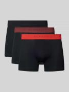 Schiesser Boxershorts mit elastischem Logo-Bund im 3er-Pack in Black, ...