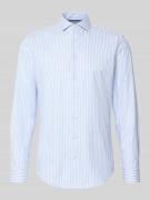 Jake*s Slim Fit Business Hemd aus Baumwolle mit Haifischkragen in Bleu...