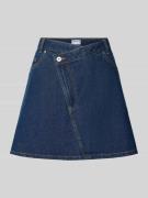 Jake*s Casual Jeansrock in asymmetrischem Design in Jeansblau, Größe 3...