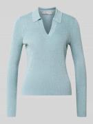 Christian Berg Woman Selection Strickpullover aus Viskose-Mix mit Polo...