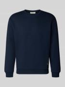 Tom Tailor Denim Regular Fit Sweatshirt aus Baumwoll-Mix in Dunkelblau...