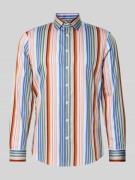 Jake*s Slim Fit Businesshemd aus Baumwolle mit Kentkragen in Bordeaux,...