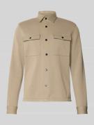 MCNEAL Hemdjacke mit Druckknopfleiste in Mud, Größe L