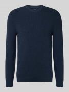 MCNEAL Strickpullover mit gerippten Abschlüssen in Marine Melange, Grö...