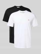 Calvin Klein Jeans T-Shirt mit Label-Detail im 2er-Pack in Black, Größ...