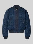 G-Star Raw Bomberjacke mit Stehkragen und Eingrifftaschen in Dunkelbla...
