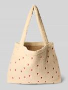 STUDIO NOOS Mom Bag mit Allover-Motiv-Stitching Modell 'Teddy' in Sand...