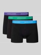 Jack & Jones Trunks mit elastischem Logo-Bund Modell 'DAWSON' im 3er-P...