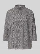 Christian Berg Woman Longsleeve mit Stehkragen in Black, Größe L