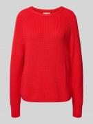 Marc O'Polo Relaxed Fit Strickpullover aus reiner Baumwolle in Hellrot...