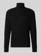 SELECTED HOMME Regular Fit Rollkragenpullover in Waffel-Struktur Model...