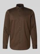 Jake*s Regular Fit Business Hemd aus Baumwolle mit Kentkragen in Schok...