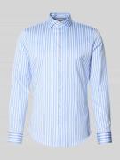 Jake*s Slim Fit Business Hemd aus Baumwolle mit Haifischkragen in Bleu...
