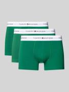 Tommy Hilfiger Trunks aus Baumwoll-Mix im 3er-Pack in Gruen, Größe L