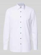 ETERNA Modern Fit Business-Hemd mit Knopfleiste in Weiss, Größe 39