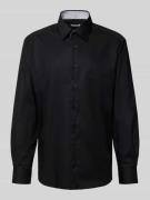 ETERNA Comfort Fit Businesshemd mit Knopfleiste in Black, Größe 40