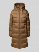 Marc O'Polo Shaped Fit Daunenmantel mit Kapuze in Camel, Größe 34