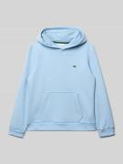 Lacoste Regular Fit Hoodie aus Baumwoll-Mix in Bleu, Größe 140