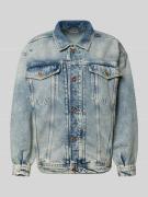 Mustang Relaxed Fit Jeansjacke im Used-Look Modell 'Arcata Boyfriend' ...