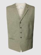 Wilvorst Regular Fit Weste aus Woll-Baumwoll-Mix mit Seide-Anteil in H...