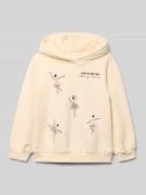 s.Oliver RED LABEL Regular Fit Hoodie aus Baumwoll-Mix in Offwhite, Gr...