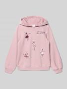 s.Oliver RED LABEL Regular Fit Hoodie aus Baumwoll-Mix in Hellrosa, Gr...