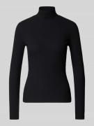 HUGO Slim Fit Turtleneck aus Baumwoll-Mix Modell 'DRIZA' in Black, Grö...