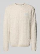 Carhartt Work In Progress Strickpullover mit Label-Stitching in Offwhi...