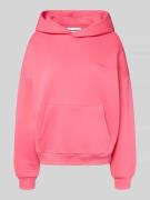 Review Oversized Hoodie mit Kapuze in Neon Pink, Größe M