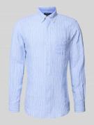 Polo Ralph Lauren Regular Fit Freizeithemd aus reinem Leinen in Marine...