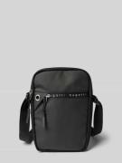 bugatti Crossbody Bag mit Label-Print Modell 'Blanc' in BLACK, Größe 1