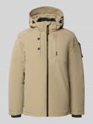 PME Legend Parka mit Kapuze in Beige, Größe M