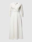 Swing Brautkleid in Wickel-Optik in Offwhite, Größe 34