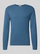 Tom Tailor Denim Regular Fit Strickpullover aus reiner Baumwolle in Je...