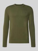 Tommy Jeans Regular Fit Strickpullover aus reiner Baumwolle in Oliv, G...