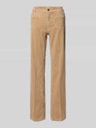 Cambio Bootcut Cordhose mit Eingrifftaschen Modell 'TESS' in Sand, Grö...