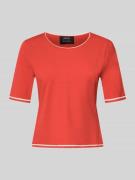 Marc Cain Strickshirt aus Viskose-Mix mit Rundhalsausschnitt in Rot, G...