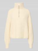 OPUS Regular Fit Pullover mit Woll-Alpaka-Anteil Modell 'Poy' in Ecru,...