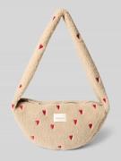 STUDIO NOOS Shoulder Bag mit Teddyfell Modell 'Hearts' in Offwhite, Gr...