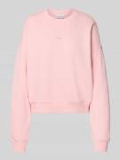 OH APRIL Oversized Sweatshirt mit gerippten Abschlüssen in Rosa, Größe...