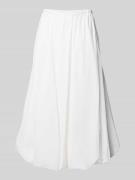 EDITED Midirock mit elastischem Bund in Weiss, Größe 36