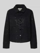 FREE/QUENT Jacke mit Pailletten Modell 'SHOW' in Black, Größe L