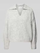 OPUS Loose Fit Strickpullover mit Woll-Anteil Modell 'Pelsie' in Hellg...