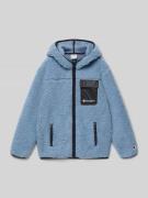 CHAMPION Jacke aus Teddyfell in Rauchblau, Größe 128