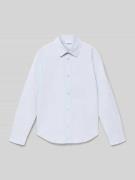 s.Oliver RED LABEL Slim Fit Freizeithemd aus Baumwoll-Mix in Bleu, Grö...