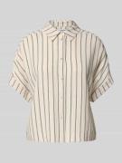 Selected Femme Cropped Bluse aus Viskose-Leinen-Mix Modell 'VIVA' in B...
