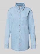 Marc O'Polo Regular Fit Jeansbluse aus Baumwoll-Mix in Jeansblau, Größ...